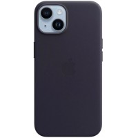 Накладка Leather Case Magsafe для iPhone 14 Plus (ink)